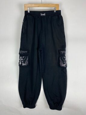 Breathe Divinity Cargo Sweat Pants Black Men’s Size Large